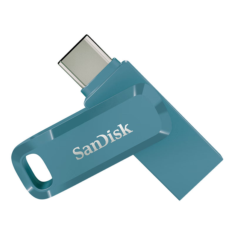 plus:闪迪 128GB Type-C USB3.2 手机U盘DDC3蓝色 读速高达400MB/s 自动备份 手机电脑