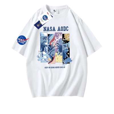 NASAD-IEU NASA DIEU美式重磅夏季纯棉中国潮t恤男女短袖T恤半袖打底 8.94元