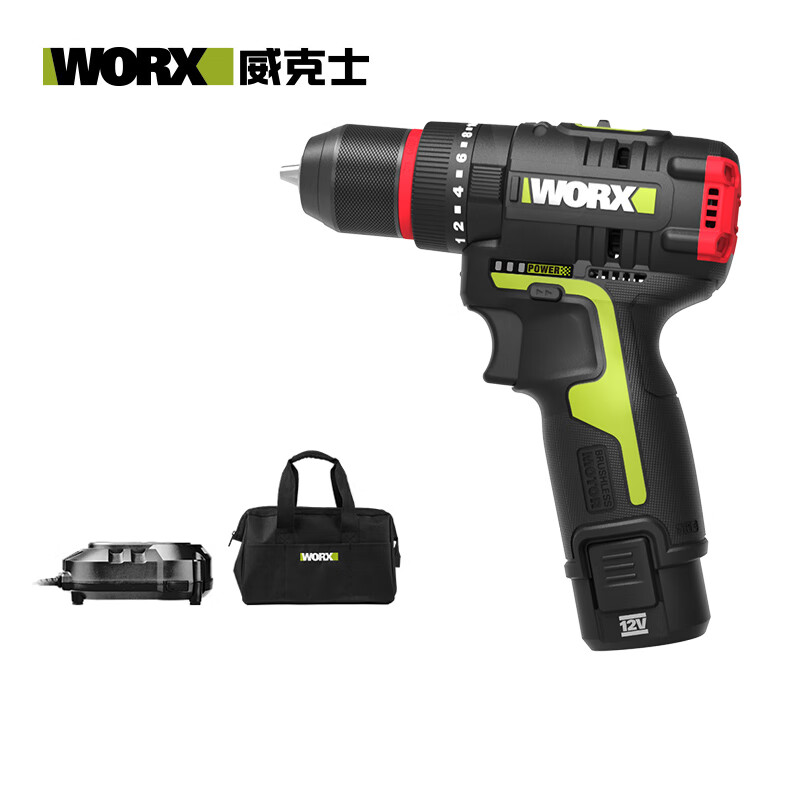 威克士 12V 无刷冲击钻冲击钻WU131X.1 单电 295.97元