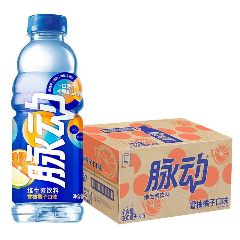 Mizone 脉动 维生素饮料 青柠口味 600ml*15瓶 50.92元