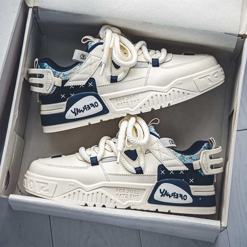 FOURDATRY 网面休闲小白板鞋小众百搭运动43 46.8元