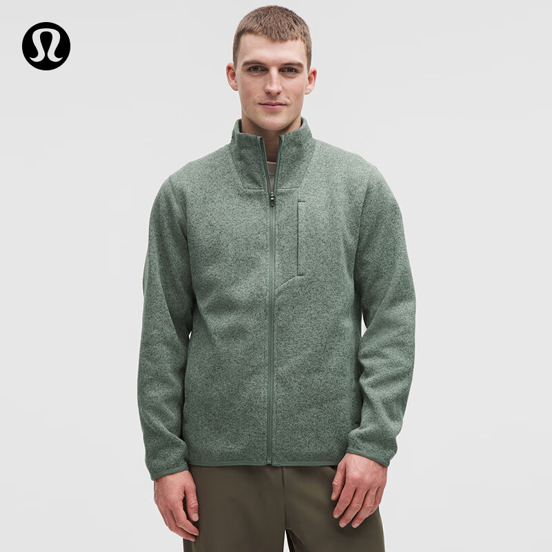lululemon 男士Sojourn拉绒内里针织夹克 LM3EW9S 柳叶绿 2XL 700元