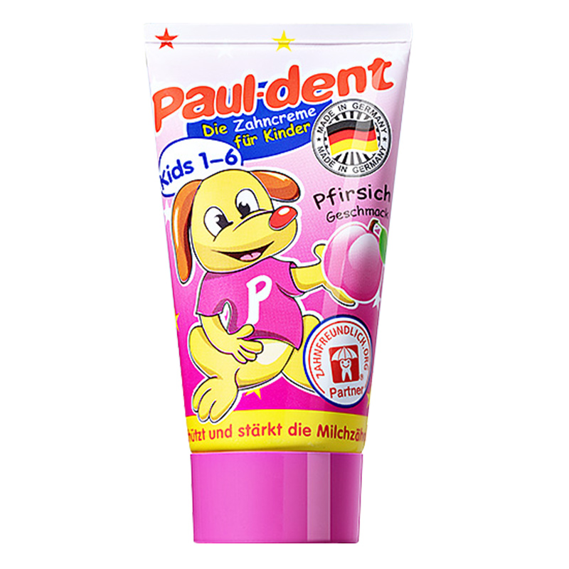 Paul-Dent 宝儿德 儿童可吞食牙膏 水蜜桃味 50ml 18.9元