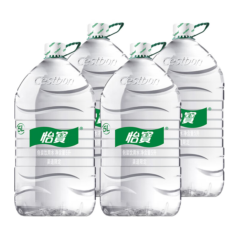 怡宝 饮用水 5L*4瓶*10箱 259元（需用券）