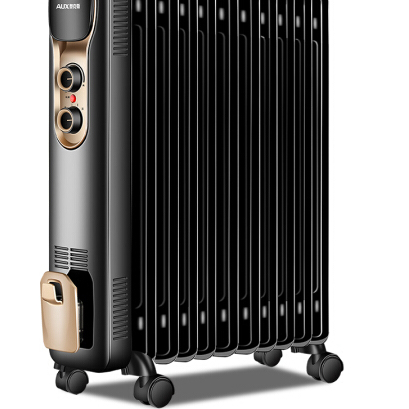 AUX 奥克斯 油汀取暖器电暖风机电暖器电油汀片省电静音节能电暖气家用 黑+