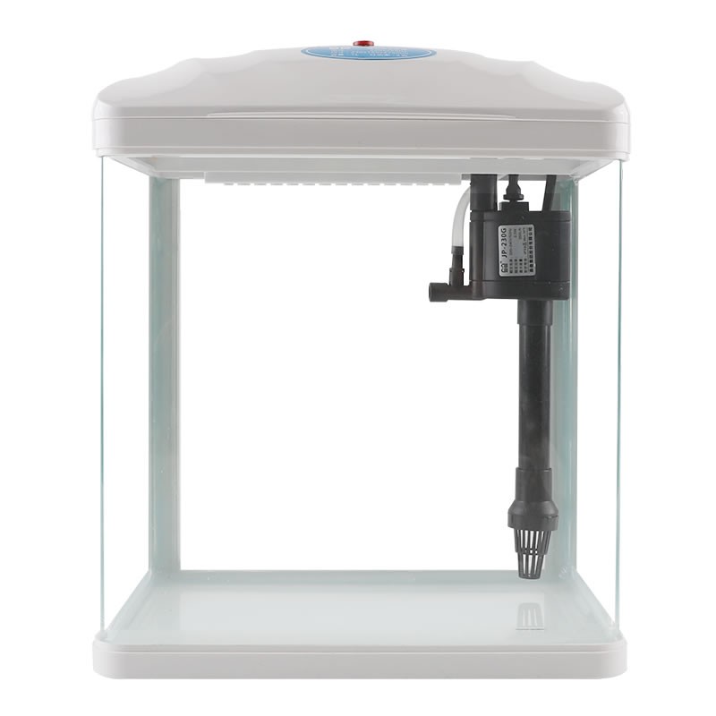 SUNSUN 森森 高清玻璃一体小鱼缸HRB-230白色款带水泵LED变色 79.2元