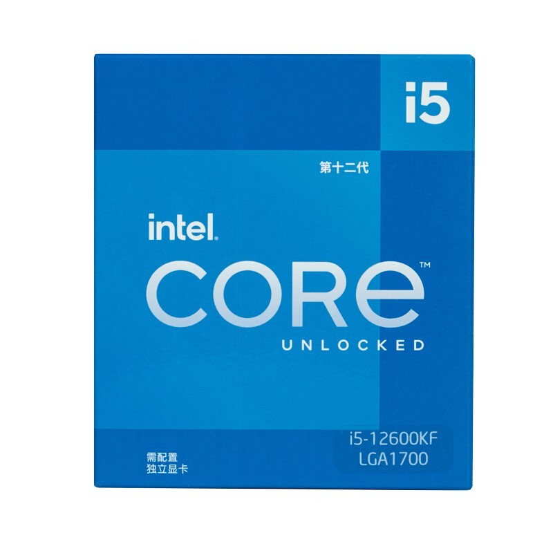 intel 英特尔 酷睿i5-12600KF CPU 4.9Ghz 10核16线程 1183.01元