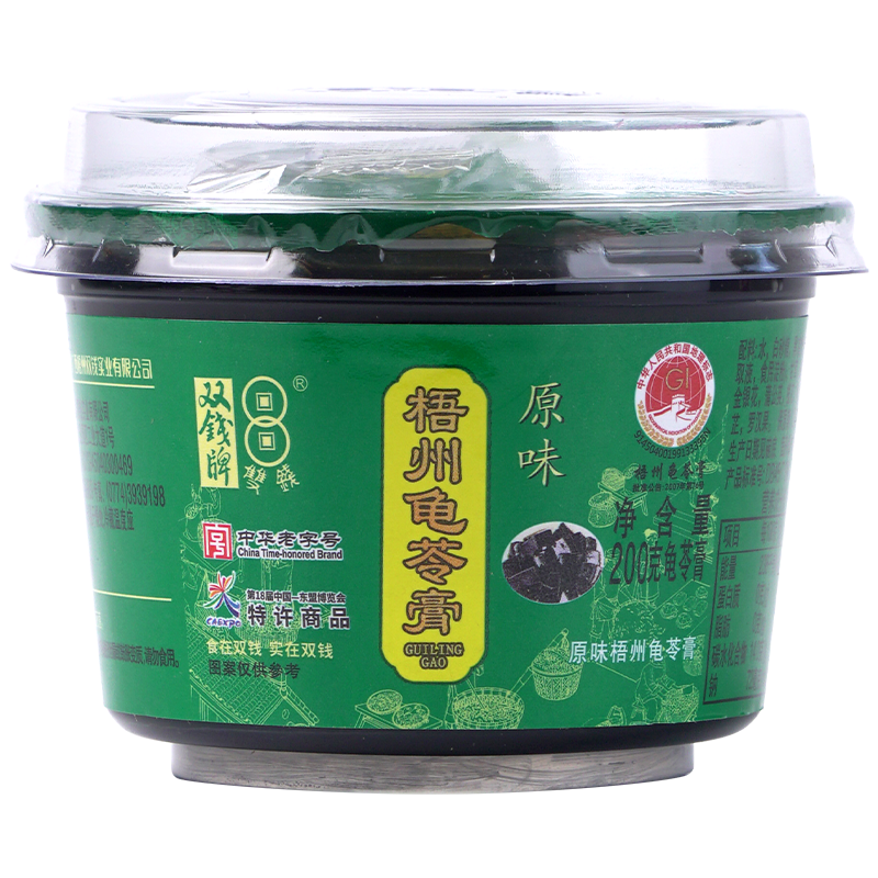 双钱牌 广西梧州原味龟苓膏180g*12碗 ￥19.9