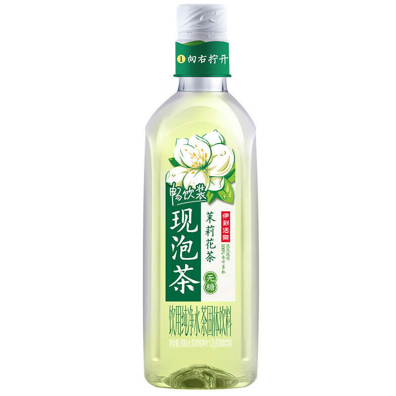 伊利 伊刻活泉现泡茶茉莉花茶饮料 800ml/瓶 5.6元