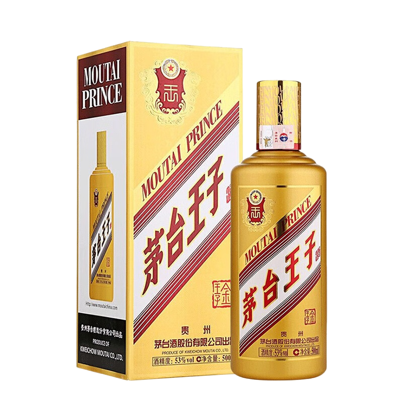 茅台（MOUTAI） 茅台王子酒 酱香型白酒 53度 500mL 1瓶 199.53元（需领券，需凑