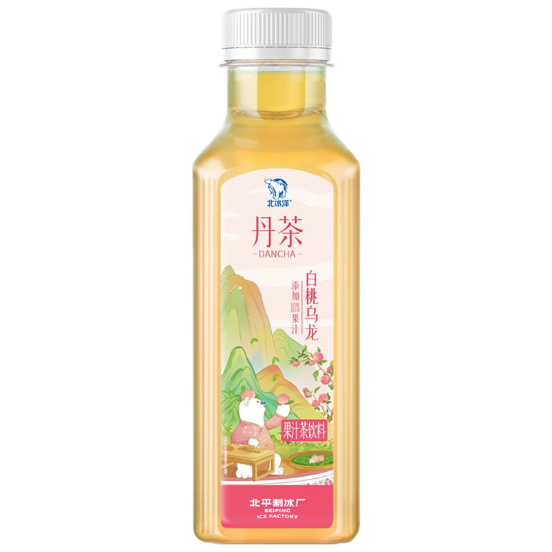 PLUS会员：北冰洋×丹茶 白桃乌龙果汁茶饮料 黄金桂乌龙茶 500ml*15瓶 29.62元