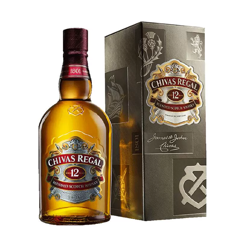 CHIVAS 芝华士 12年苏格兰威士忌700ml×1原装进口特调洋酒礼盒 ￥98.8