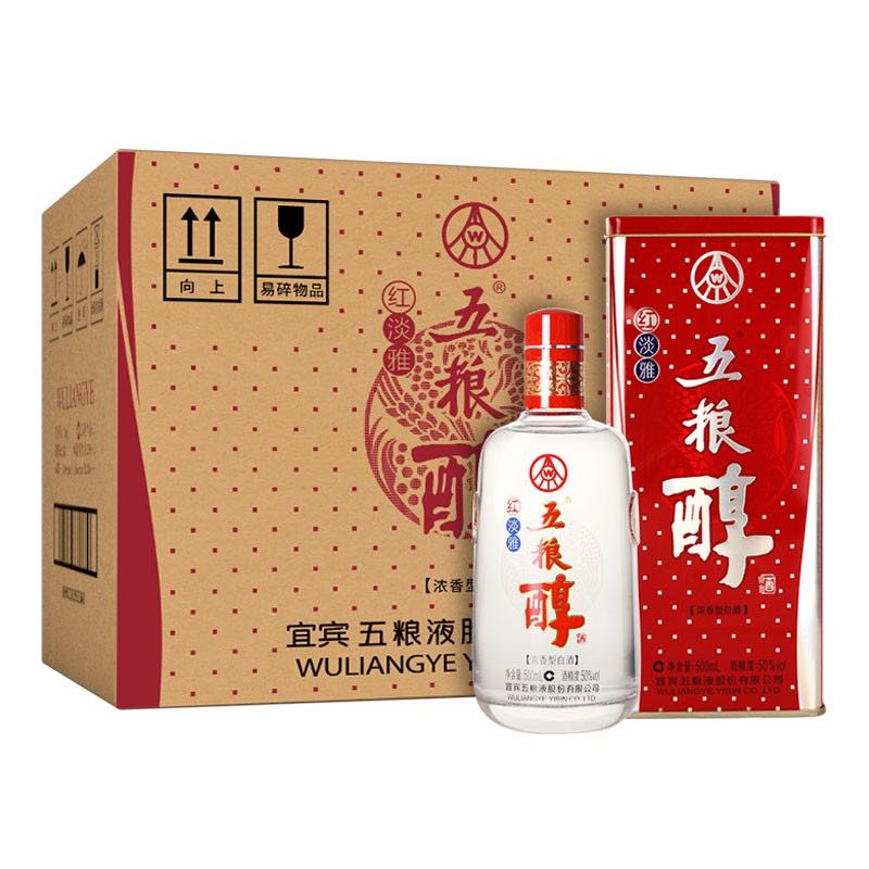 五粮醇 50%vol 浓香型白酒 500mL*6瓶 282.28元（需用券）