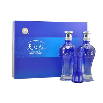 88VIP：洋河天之蓝礼盒46度480ml*2瓶 481.85元+淘金币58.7元