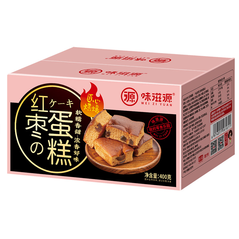 weiziyuan 味滋源 红枣蛋糕 400g 10.9元