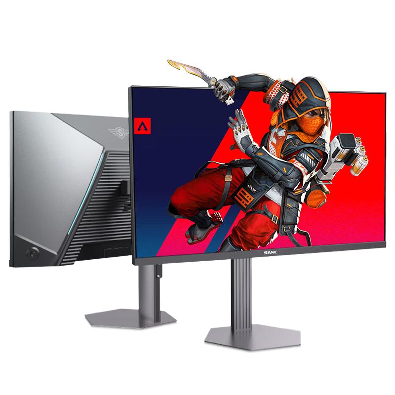 SANC 27英寸2K360Hz AI电竞显示器 自研AI图像增强 AI低蓝光护眼 HDR500nit 旋转升降
