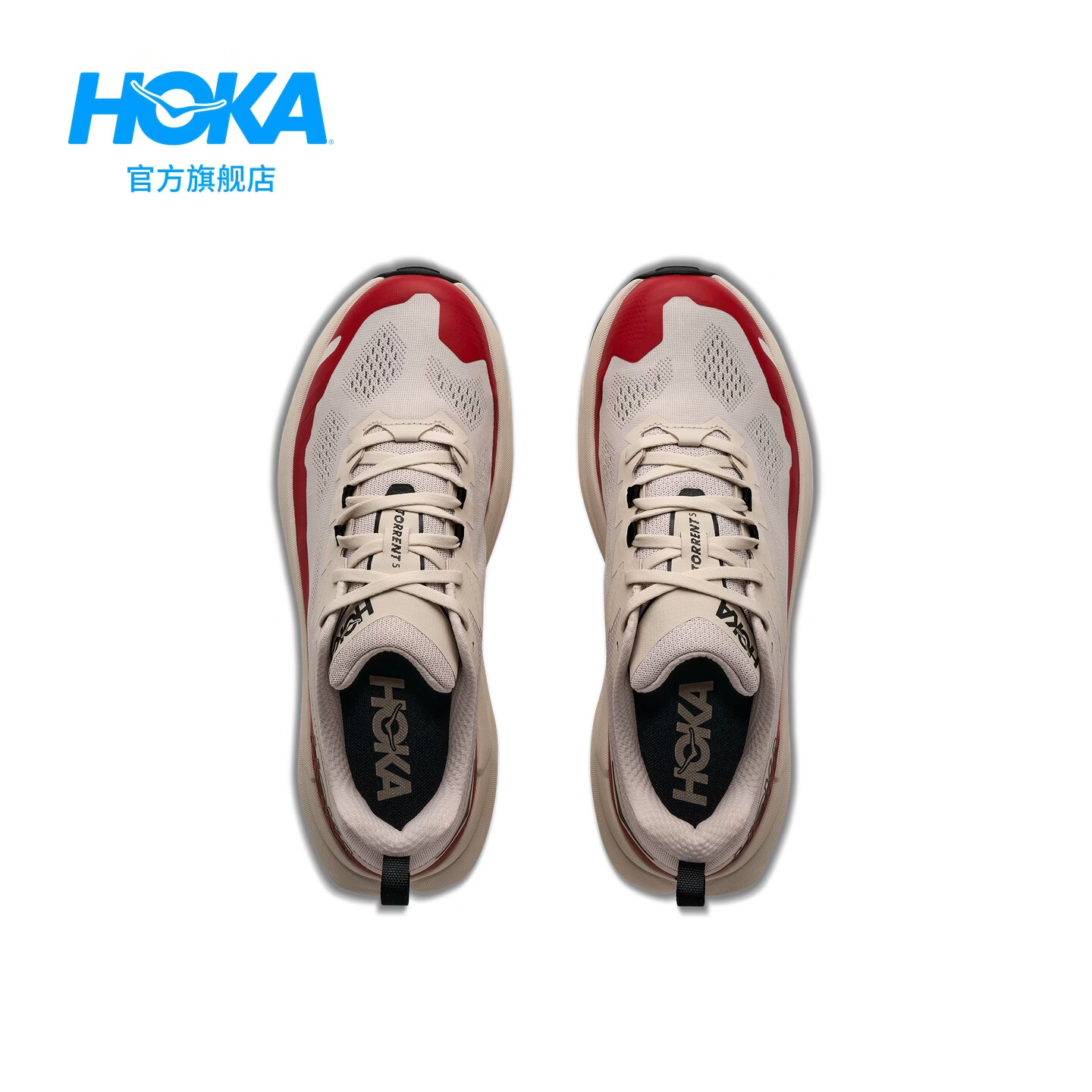 HOKA TORRENT 5透气耐磨 河岩灰/红玛瑙色 42越野跑鞋 619元 - 线报酷