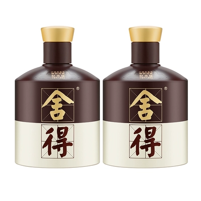 再降价、88VIP：舍得 品味舍得酒双鼎纪念系列500ml×2盒52度浓香型白酒 返后64