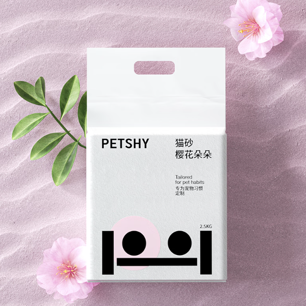 petshy 樱花猫砂 2.5kg*9包装 126元