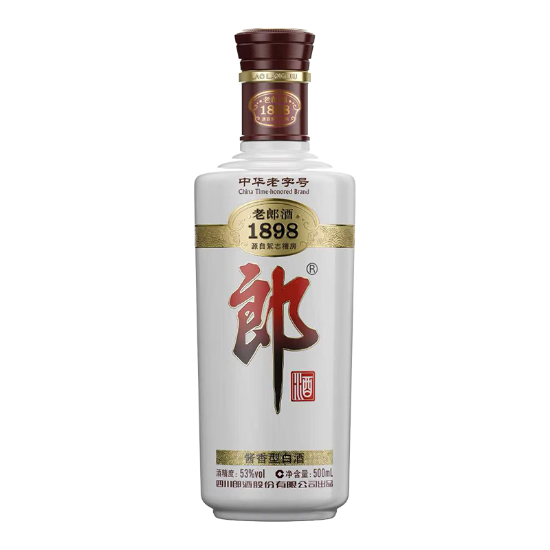 郎酒 LANGJIU 老郎酒1898 53%vol 酱香型白酒 500ml*1单瓶装 168元（需用券）