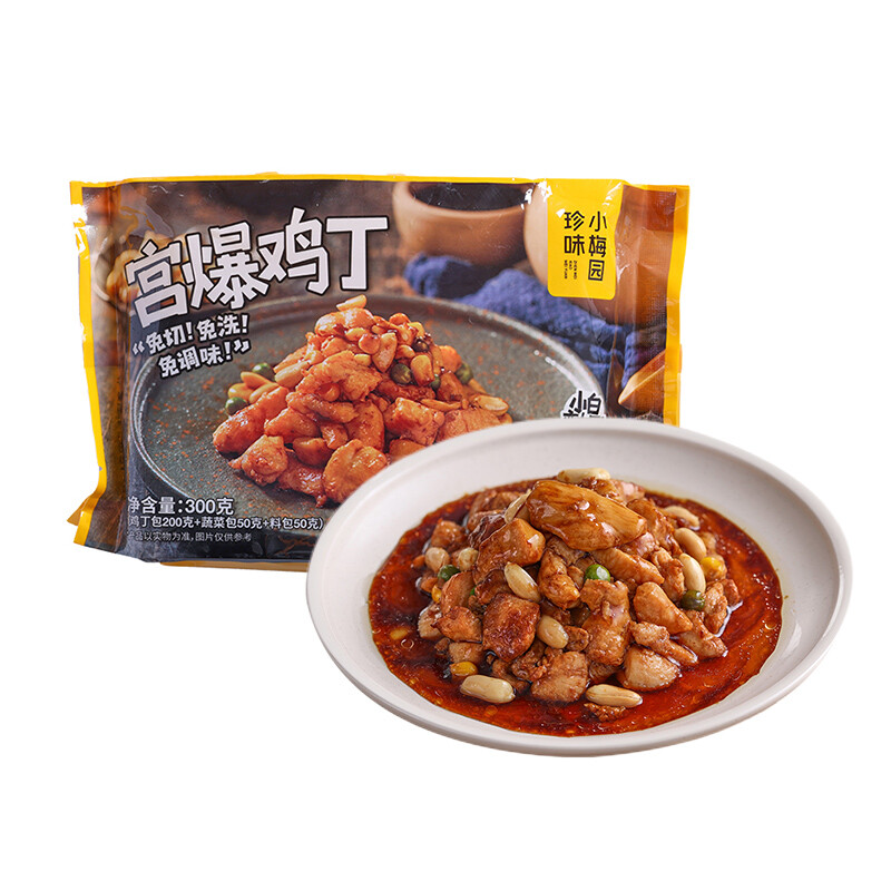 珍味小梅园 宫爆鸡丁 300g 3.74元（需用券）