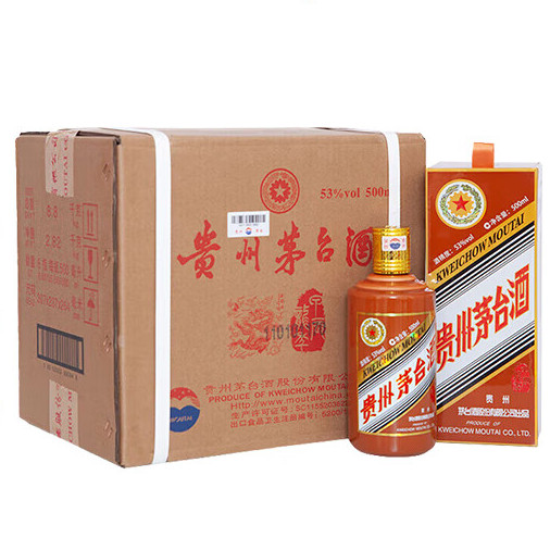 移动端、京东百亿补贴：MOUTAI 茅台 甲辰龙年 53度 酱香型白酒 500ml*6瓶 16225.0