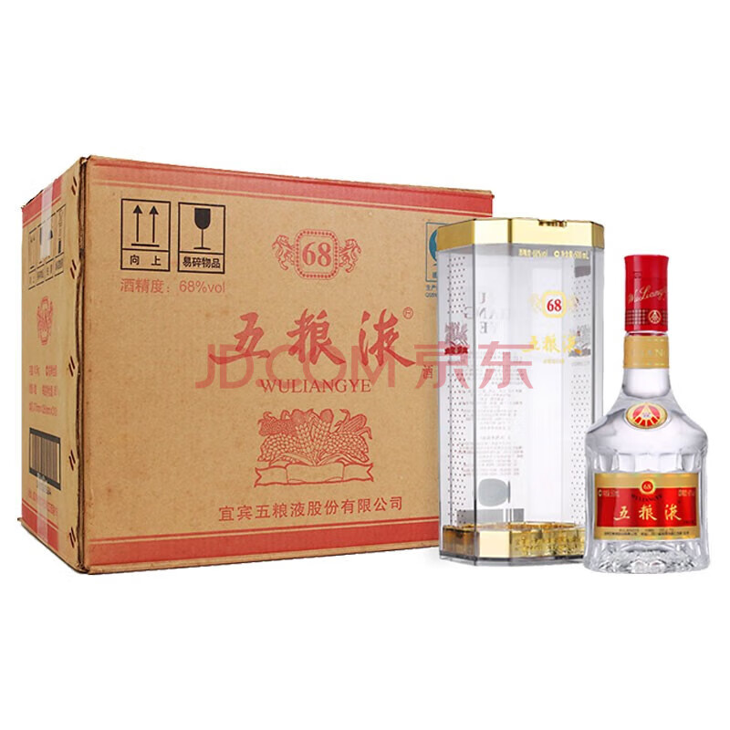 五粮液 68%vol 浓香型白酒 500ml*6瓶 4672.5元