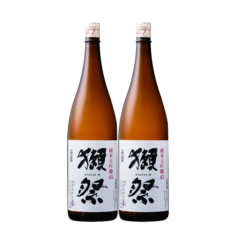 京东百亿补贴:獭祭Dassai 45四割五分1.8L*2【双支】日本清酒 年货礼物 595元