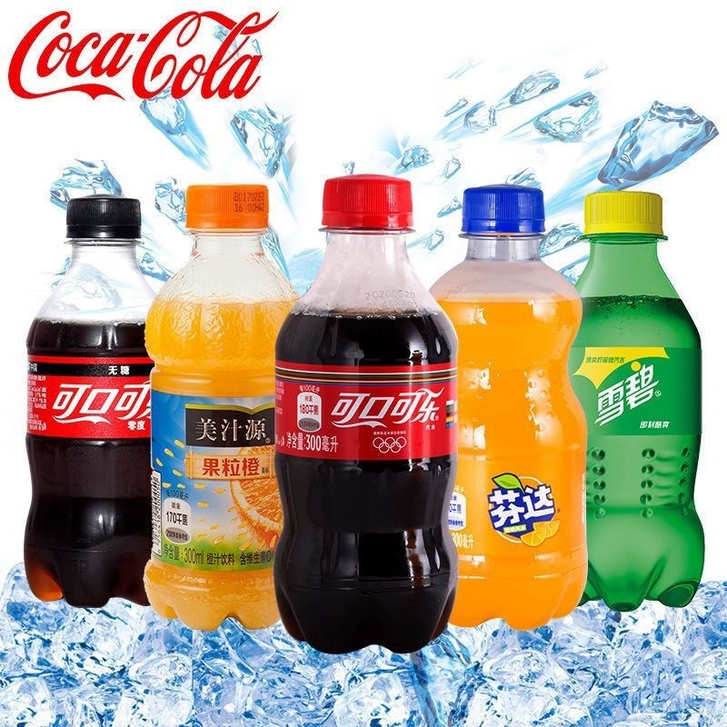 Coca-Cola 可口可乐 无糖小瓶300ml整箱12瓶雪碧芬达饮料1瓶6装夏季汽水迷你 ￥3