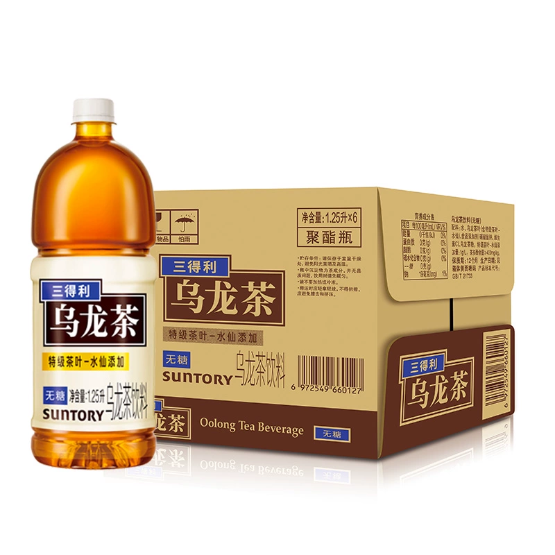 SUNTORY 三得利 乌龙茶 无糖大瓶茶饮料家庭装囤货整箱1.25L*6瓶 ￥49