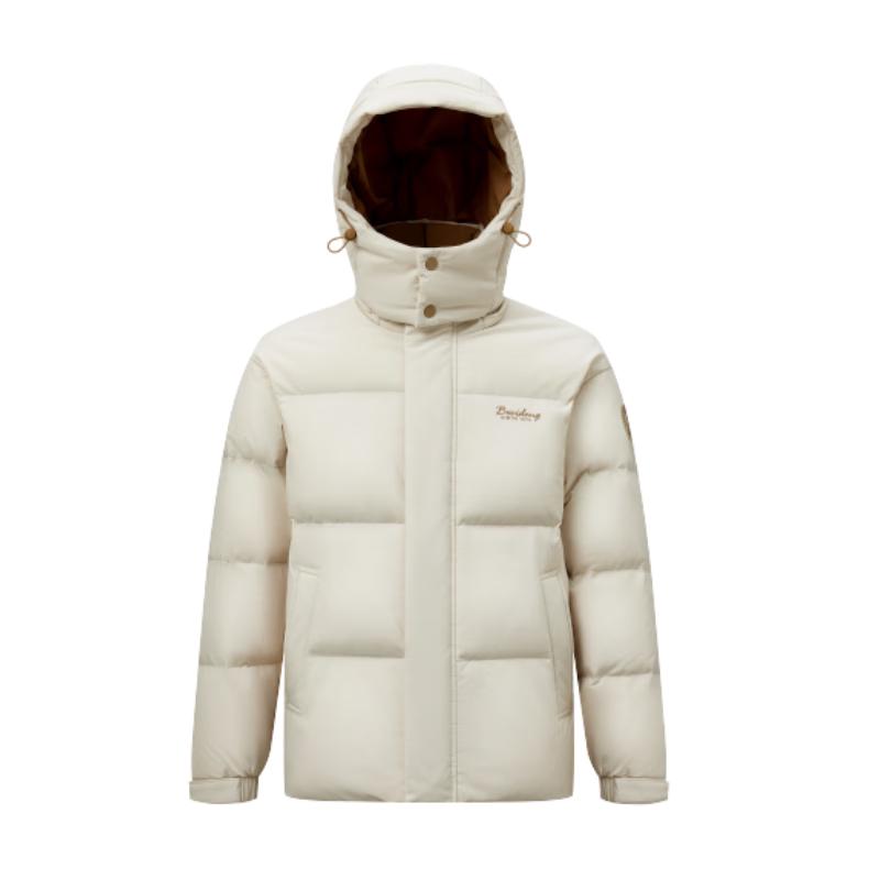 移动端、京东百亿补贴：波司登 反季羽绒服男女同款可拆帽新国标90绒修身