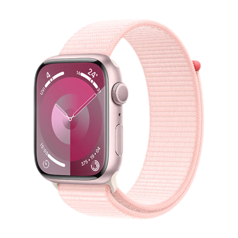 Plus:Apple Watch Series 9 智能手表GPS款45毫米 亮粉色回环式运动表带 MR9J3CH/A 2333.2