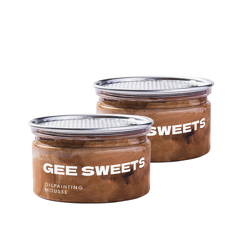 第戎油画慕斯小罐子蛋糕甜品冰淇淋口感黑巧克力奶油100g*2盒 44.98元(合14.99