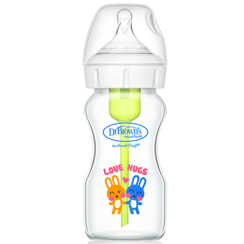 布朗博士 DrBrown's)奶瓶 新270ml(自带0-3个月奶嘴)晶彩版 options+ 143.2元
