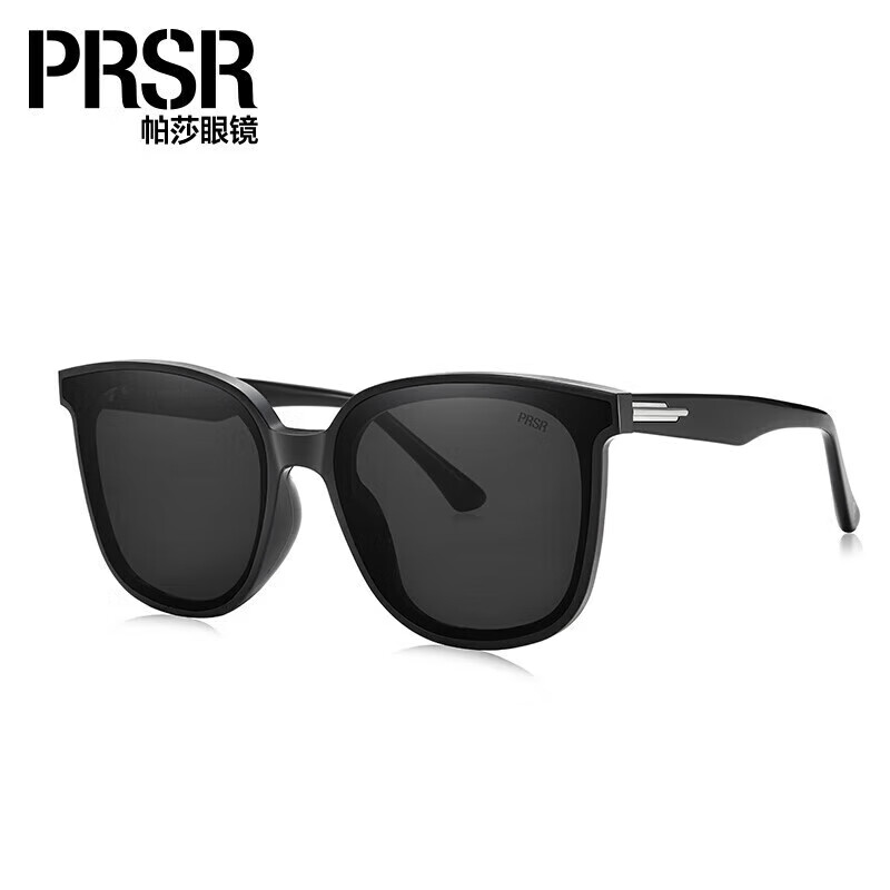 Prsr 帕莎 太阳镜女复古大框显瘦墨镜男遮光镜驾驶镜 PS1048-B 330.4元（需买2件