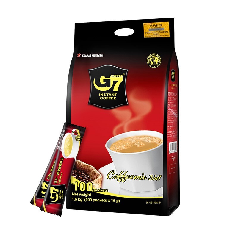 G7 COFFEE 越南进口中原G7原味咖啡100条袋 58元