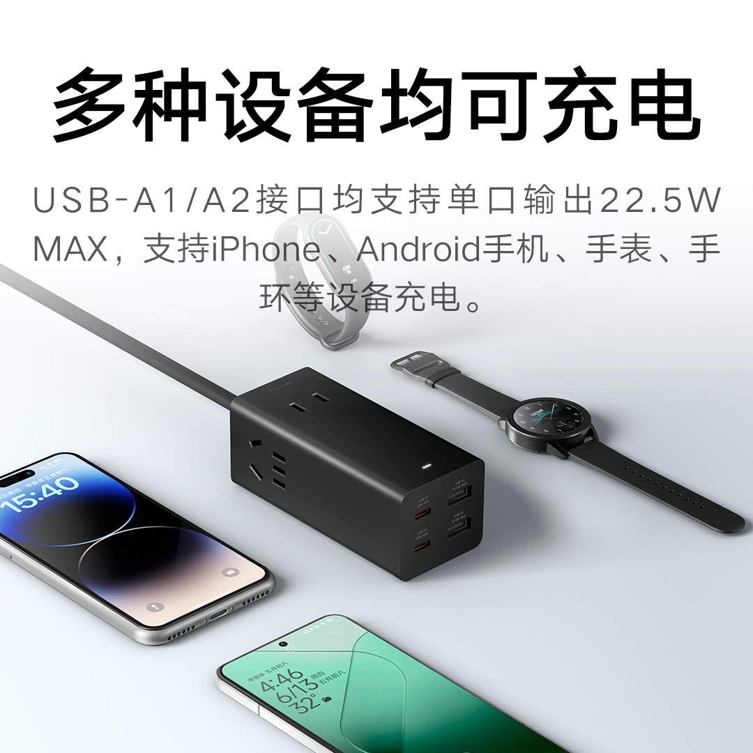 Xiaomi 小米 67W快充插排（2A2C）128.36元 128.36元