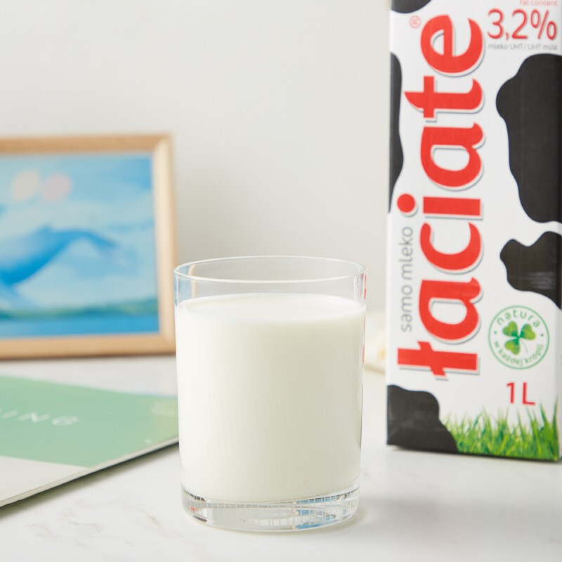 Laciate 波兰原装进口全脂牛奶1L*12整箱装 高钙优质乳蛋白 88.55元（需用券）