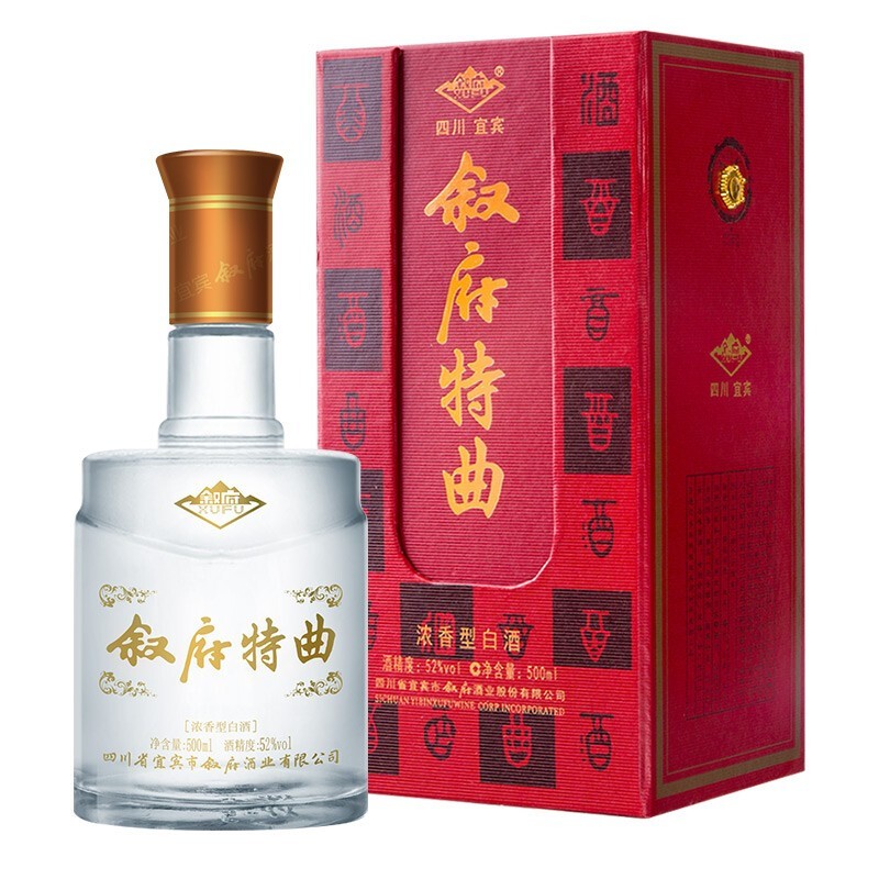 XUFU 叙府 大曲 52度 浓香型白酒 500ml 单瓶装 78元（需用券）