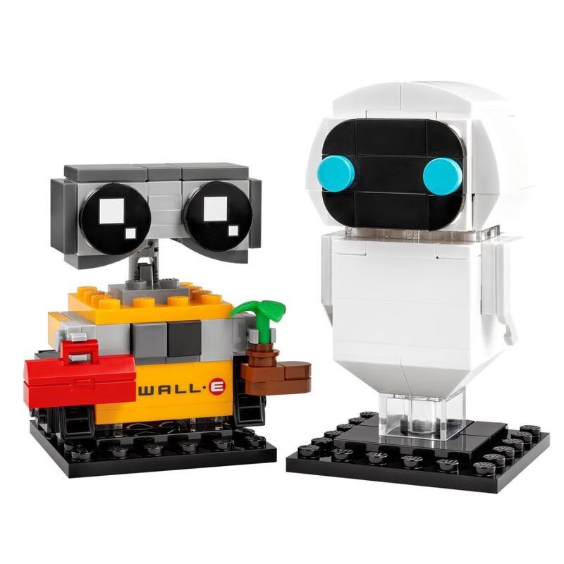 LEGO 乐高 BrickHeadz方头仔系列 40619 机器人总动员：伊娃与瓦力 87.21元