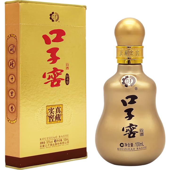 88VIP、今日必买：口子窖 10年型 50度兼香型白酒 100ml 单瓶装 30.4元（需用券