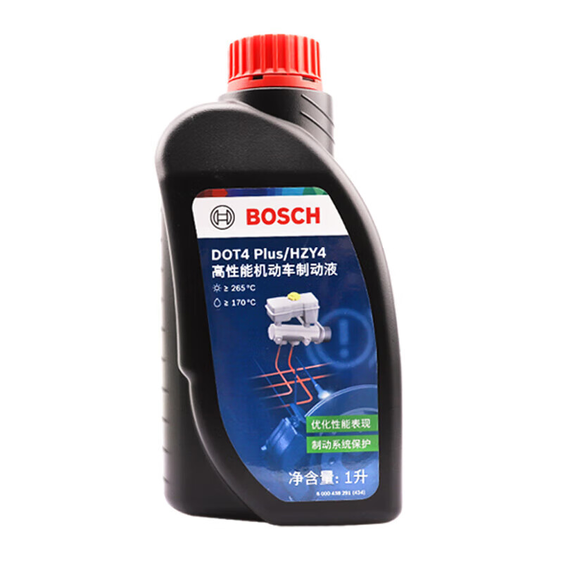 博世 BOSCH DOT4 plus升级版刹车油 通用型1升 51.8元（需用券）