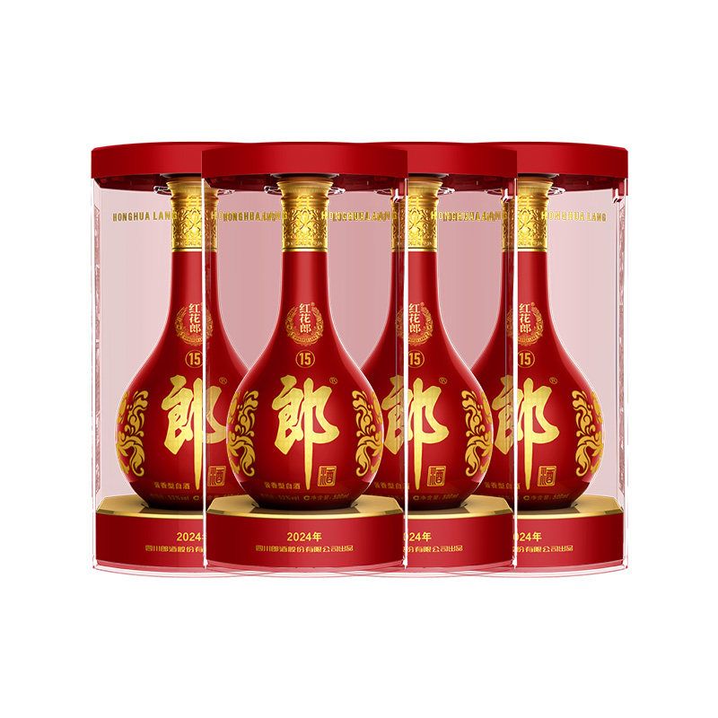 淘金币1357.31元、今日必买：郎酒 红花郎15 53度 酱香型白酒 500ml*4瓶 1452元（1