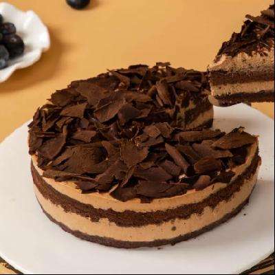 再降价、限地区、PLUS会员：鲜京采 黑巧酪酪香脆慕斯 6寸巧克力蛋糕 420g 32.