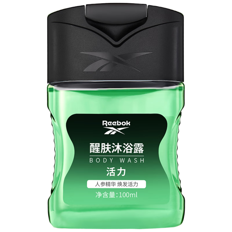 REEBOK锐步 醒肤沐浴露男女通用 活力100ml 旅行装 ￥2.9