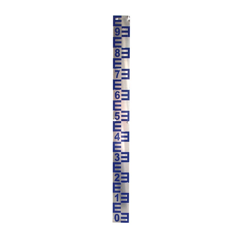 迪恪赛威 水位尺 水位测量尺 可定做 蓝色不锈钢平面 79.9元DETSRT