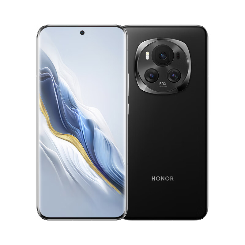 HONOR 荣耀 Magic6 荣耀巨犀玻璃 第三代骁龙8 12+256 绒黑色 拍照 长续航 5G AI智