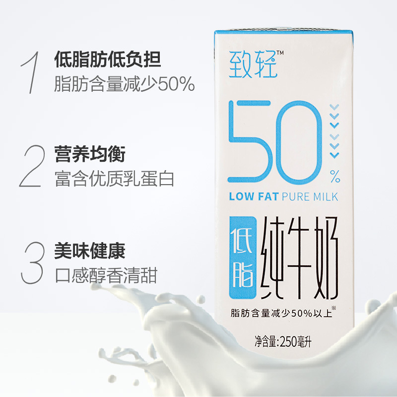 新希望致轻低脂纯牛奶早餐250ml*12盒低脂牛奶整箱营养早餐 *3件 112.25元(合37.42元/件)(图2) 新希望致轻低脂纯牛奶早餐250ml*12盒低脂牛奶整箱营养早餐 *3件 112.25元(合37.42元/件)(图2)