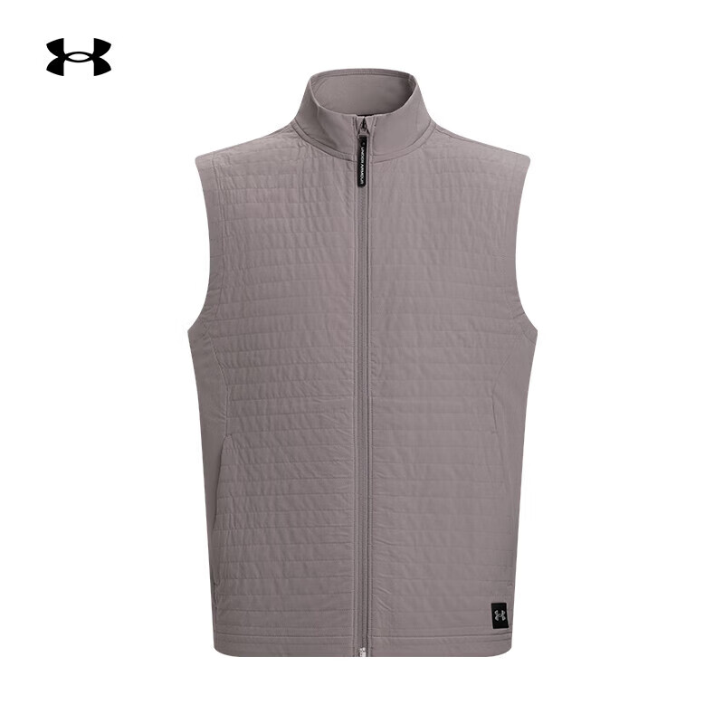 安德玛 UNDERARMOUR）秋冬Drive Pro Storm男子高尔夫运动马甲1387120 脂鲤灰015 XL 569