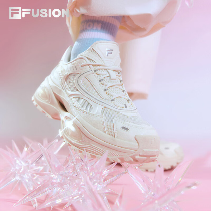 FILA FUSION斐乐硬糖3女鞋厚底增高老爹鞋运动鞋透气夏季休闲鞋子 354.95元